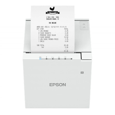 Epson TM-m30III C31CK50111 imprimanta de chitanțe, USB, USB-C, Ethernet, 8 dots/mm (203 dpi), cutter, white