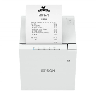 Epson TM-m30III C31CK50111 Imprimanta de chitanțe, USB, USB-C, Ethernet, 8 dots/mm (203 dpi), cutter, white