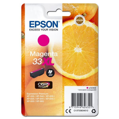 Epson T33 XL C13T33634012 purpuriu (magenta) cartus original
