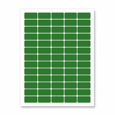 Etichete autoadezive 38 x 21,2 mm, 65 etichete, A4, 20 foi de hârtie, verde