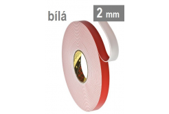 3M VHB™ 4912-F, gro. 2 mm, alb bandă acrilică dublu adezivă de înaltă aderență 19 mm x 16,5 m