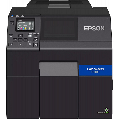 Epson ColorWorks C6000 (Ae) C31CH76102BK imprimantă color pentru etichete, cutter, Ethernet, USB, negru