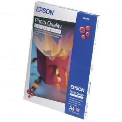 Epson Photo Quality InkJet Paper C13S041061, 104 g/m2, A4, 100buc., mat, alb, hârtie fotografică