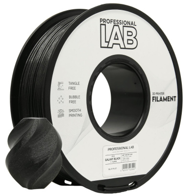 Professional Lab FG-P175-E1, filament 3D, PLA, 1,75 mm, 1000 g, Negru (Galaxy black)
