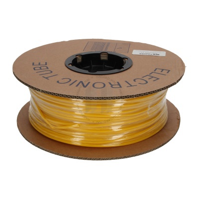 Tub de markere ovală din PVC, diametru 2,7-4,0mm, secțiune transversală 1,5-2,5mm, galben, 100m