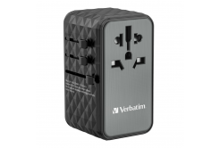 VERBATIM Adaptor universal de călătorie încărcător UTA-06 GaN III, 100W