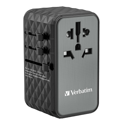 VERBATIM Adaptor universal de călătorie încărcător UTA-06 GaN III, 100W