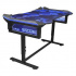 Birou de gaming E-blue EGT004BK, 135x78,5 cm, 72-91,2 cm, iluminare RGB, reglabil pe înălțime, cu mouse pad