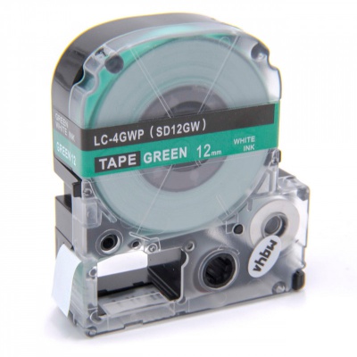 Epson LC-SD12GW, 12mm x 8m, text alb / fundal verde, banda compatibila