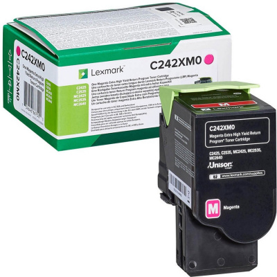 Lexmark C242XM0 purpuriu (magenta) toner original