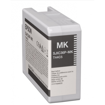Epson SJIC36P-MK C13T44C540 pentru ColorWorks, negru mat (black matte) cartus original