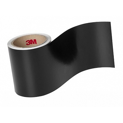 3M 7847 Material pentru etichete, mat, Negru/alb, lățimea 120 mm, metrage