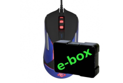 E-blue Mouse Auroza Gaming V2 EMS668BKAA-IU, 5000DPI, Optical, 6tl., Cu fir USB, negru, gaming, e-box