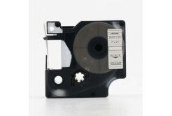 Banda compatibila Dymo 53710, S0720920, 24mm x 7m, text negru / fundal transparent