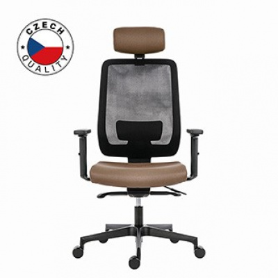 Powerton ERGO LUCIE Kancelářské ergonomické křeslo, Béžové
