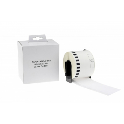 Brother DK-22205, 62mm x 30,48m, rola etichete compatibil