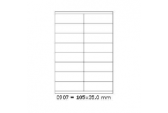 Etichete autoadezive 105 x 35 mm, 16 de etichete, A4, 100 coli