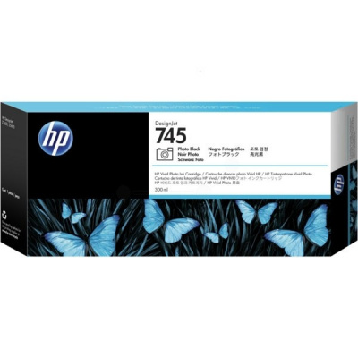 HP 745 F9K04A foto negru (photo black) cartus original