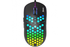 Marvo Mouse M399, 6400DPI, Optical, 6tl., Cu fir USB, negru, gaming, lumina de fundal