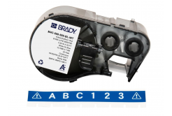 Brady M4C-500-595-BL-WT / 170813, 12.70 mm x 7.62 m, Vinil, text alb / fundal albastru