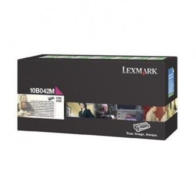 Lexmark 10B042M purpuriu (magenta) toner original
