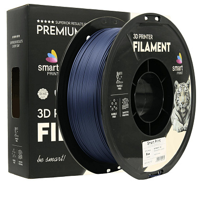 Smart Print FG-S217-E1, 3D filament, PETG Matte, 1,75mm, 1000g, Albastru (Blue)