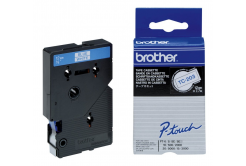 Brother TC-203, 12mm x 7,7m, text albastru / fundal alb, banda original