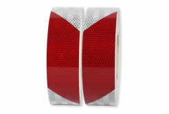 3M 823i Bandă reflectorizantă roșie și albă, partea dreaptă, lățime 50 mm