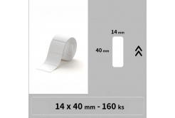 Niimbot etichete RP A2A08611501, 14x40mm 160buc. Alb pentru D11, D11-M, D110, D110-H