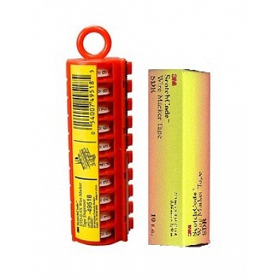3M STD Dispenser cu zece benzi pentru marcarea cablurilor cu cifre 0–9 + rezervă (în bfoaieer)