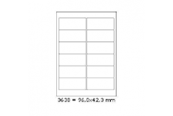 Etichete autoadezive 96 x 42,3 mm, 12 de etichete, A4, 100 coli