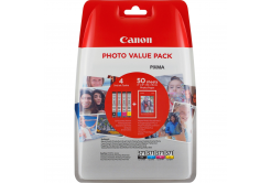 Canon CLI-571 0386C007 colore (CMYK) multipack de cartuse originale + hartie foto