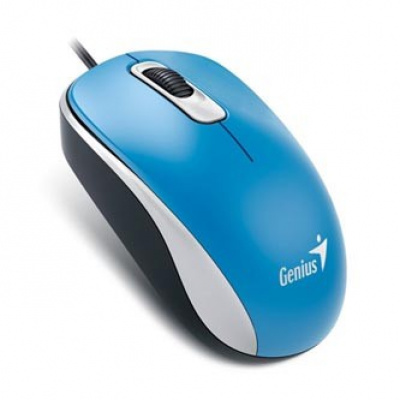 Genius Mouse DX-110 31010116110, 1000DPI, optical, 3tl., Cu fir USB, albastru, standard, universal