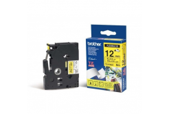 Brother TZ-FX631 / TZe-FX631, 12mm x 8m, flexi, text negru / fundal galben, banda original