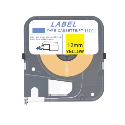 Max LM-312Y, 12mm x 8m, galben banda compatibila