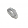 Dymo Omega, 9mm x 3m, text alb / argintiu negru, banda compatibila