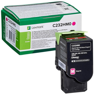 Lexmark C232HM0 purpuriu (magenta) toner original