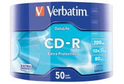 VERBATIM CD-R (pachet de 50)Ambalaj/Protecție suplimentară/52x/700MB