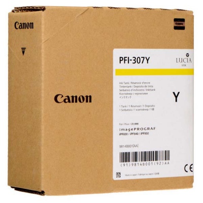 Canon PFI-307Y, 9814B001 galben (yellow) cartus original