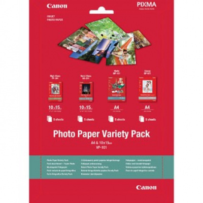 Canon Photo Paper Variety Pack VP-101 0775B079, 20buc., alb, hârtie fotografică