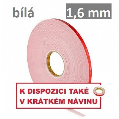 3M VHB™ LSE-160WF Bandă adezivă dublu-față cu lipire puternică pentru materiale plastice LSE, grosime 1,6 mm 25 mm x 3 m