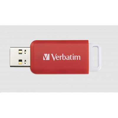 VERBATIM Flash Disk 16GB DataBar USB 2.0 Drive, rosu