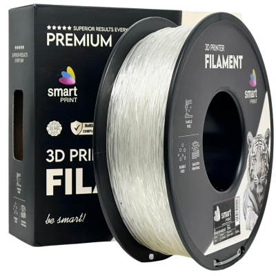 Smart Print FG-S126-E1, 3D filament, TPU 95A, 1,75mm, 1000g, Transparent (Transparent)