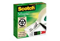 3M 810 Banda adezivă Scotch Magic Tape v verde krabičce 19 mm x 33 m