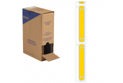 Brady BM-10x75-7643-YL-L / 312198, Bulk BMP71 Heatex Cable Markers, 75.00 mm x 10.00 mm