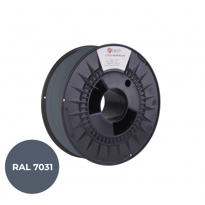C-Tech 3DF-P-PLA1.75-7031 3D filament, PREMIUM LINE, PLA, gri-albastru, RAL7031, 1,75mm, 1kg