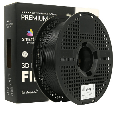 Smart Print FG-S208-E1, 3D filament, PETG + CF, 1,75mm, 1000g, Negru (Black)