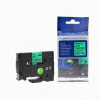 Banda compatibila Brother TZ-731 / TZe-731, 12mm x 8m, text negru / fundal verde