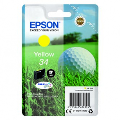 Epson T34644010, T346440 galben (yellow) cartus original