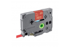 Brother TZ-RW34 / TZE-RW34, 12mm x 4m, text auriu / fundal rosu, banda original